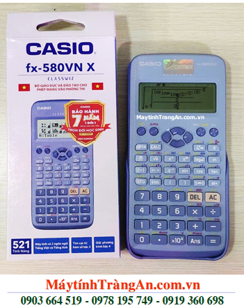 Casio FX-580VN X, Máy tính học sinh mang vào phòng thi Casio FX-580VN X chính hãng _Bảo hành 7 năm| CÒN HÀNG